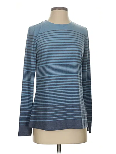 Pre-owned Isaac Mizrahi Live Long Sleeve T-shirt In Blue