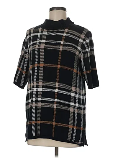 Pre-owned Isaac Mizrahi Live Pullover Sweater In Black