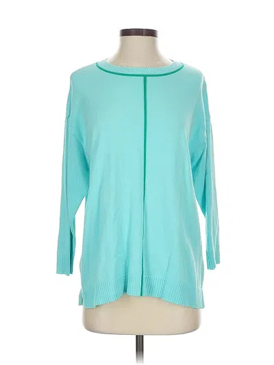 Pre-owned Isaac Mizrahi Live Pullover Sweater In Blue