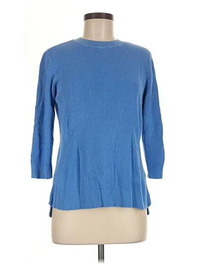 Pre-owned Isaac Mizrahi Live Pullover Sweater In Blue