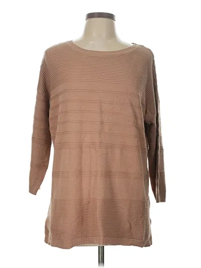 Pre-owned Isaac Mizrahi Live Pullover Sweater In Brown