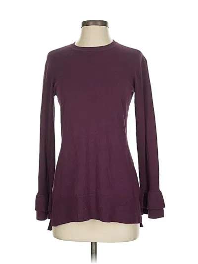 Pre-owned Isaac Mizrahi Live Pullover Sweater In Burgundy
