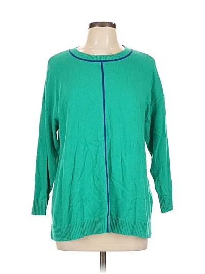 Pre-owned Isaac Mizrahi Live Pullover Sweater In Green