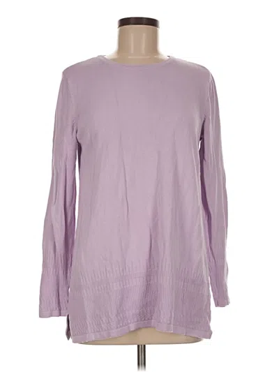 Pre-owned Isaac Mizrahi Live Pullover Sweater In Purple