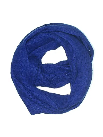 Pre-owned Isaac Mizrahi Live Scarf In Blue