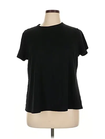 Pre-owned Isaac Mizrahi Live Short Sleeve T-shirt In Black