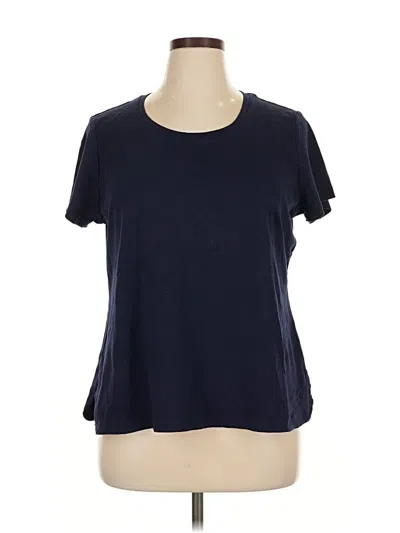 Pre-owned Isaac Mizrahi Live Short Sleeve T-shirt In Blue