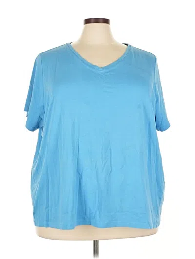 Pre-owned Isaac Mizrahi Live Short Sleeve T-shirt In Blue