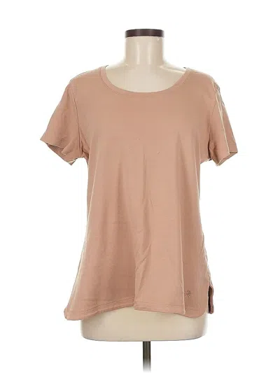 Pre-owned Isaac Mizrahi Live Short Sleeve T-shirt In Brown