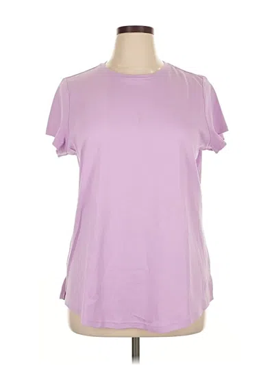 Pre-owned Isaac Mizrahi Live Short Sleeve T-shirt In Purple