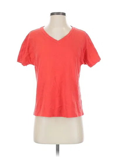 Pre-owned Isaac Mizrahi Live Short Sleeve T-shirt In Red
