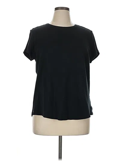 Pre-owned Isaac Mizrahi Live Short Sleeve T-shirt In Black
