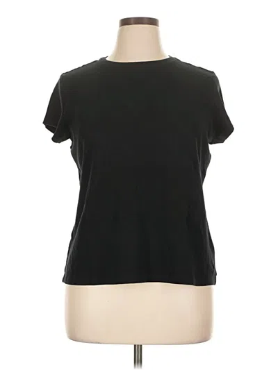 Pre-owned Isaac Mizrahi Live Short Sleeve T-shirt In Black