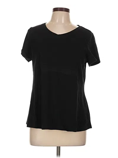 Pre-owned Isaac Mizrahi Live Short Sleeve T-shirt In Black