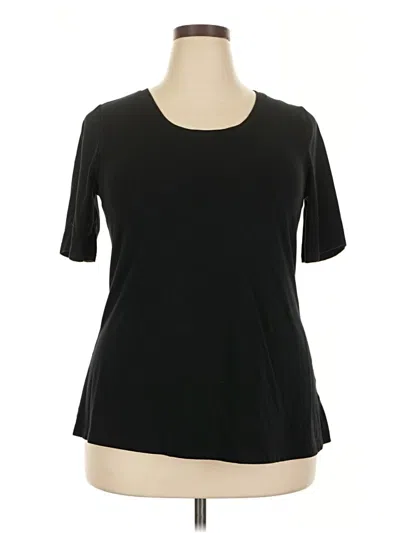 Pre-owned Isaac Mizrahi Live Short Sleeve T-shirt In Black