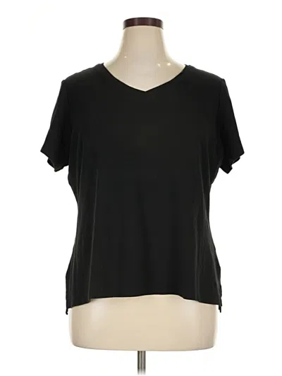 Pre-owned Isaac Mizrahi Live Short Sleeve T-shirt In Black