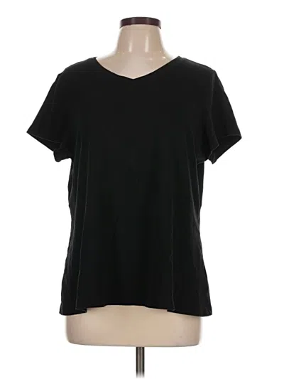 Pre-owned Isaac Mizrahi Live Short Sleeve T-shirt In Black