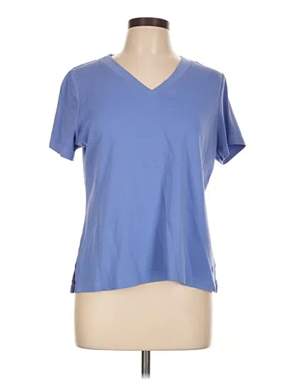 Pre-owned Isaac Mizrahi Live Short Sleeve T-shirt In Blue