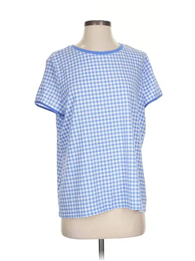 Pre-owned Isaac Mizrahi Live Short Sleeve T-shirt In Blue
