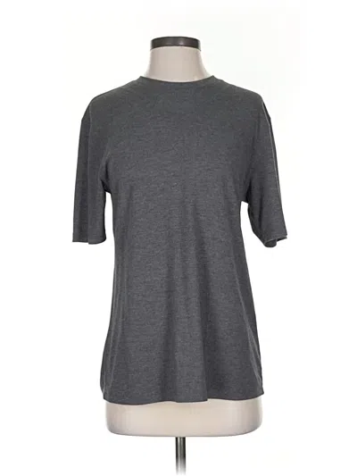 Pre-owned Isaac Mizrahi Live Short Sleeve T-shirt In Gray