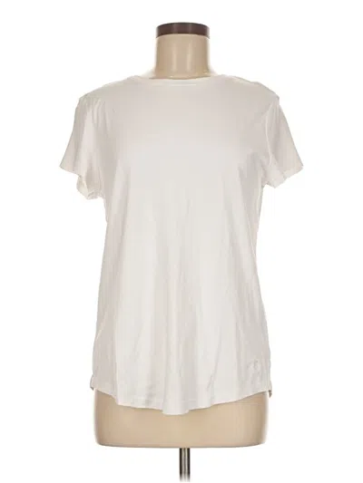 Pre-owned Isaac Mizrahi Live Short Sleeve T-shirt In Ivory