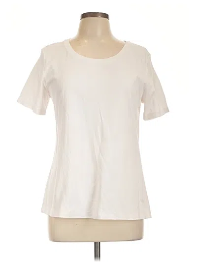 Pre-owned Isaac Mizrahi Live Short Sleeve T-shirt In Ivory