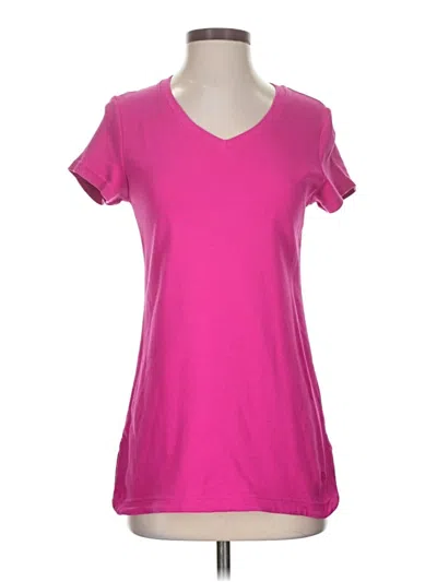 Pre-owned Isaac Mizrahi Live Short Sleeve T-shirt In Pink