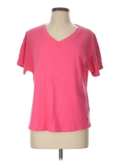 Pre-owned Isaac Mizrahi Live Short Sleeve T-shirt In Pink