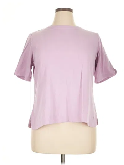 Pre-owned Isaac Mizrahi Live Short Sleeve T-shirt In Purple