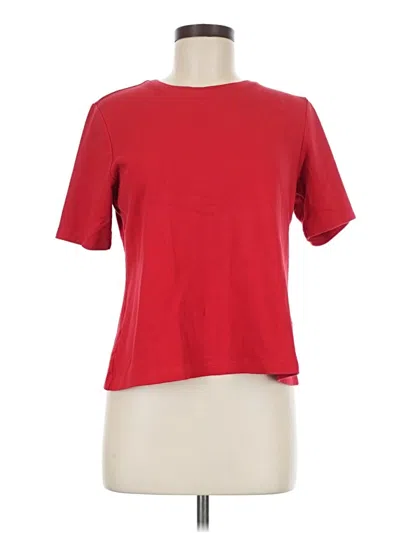 Pre-owned Isaac Mizrahi Live Short Sleeve T-shirt In Red