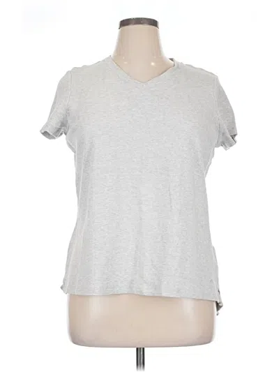 Pre-owned Isaac Mizrahi Live Short Sleeve T-shirt In Silver