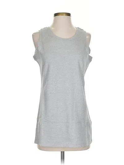 Pre-owned Isaac Mizrahi Live Sleeveless T-shirt In Gray
