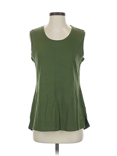 Pre-owned Isaac Mizrahi Live Sleeveless T-shirt In Green