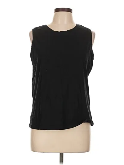 Pre-owned Isaac Mizrahi Live Sleeveless T-shirt In Black