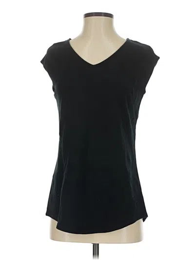 Pre-owned Isaac Mizrahi Live Sleeveless T-shirt In Black