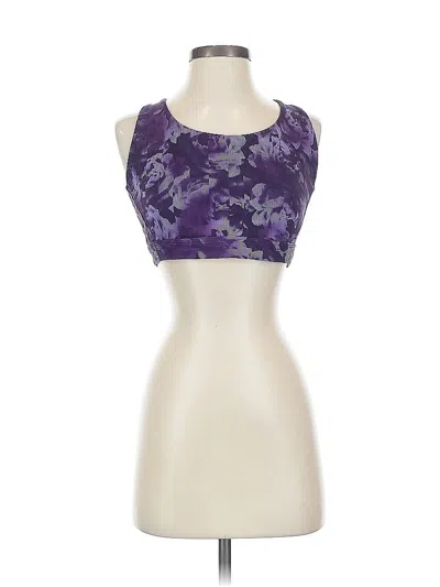 Pre-owned Isaac Mizrahi Live Sports Bra In Purple