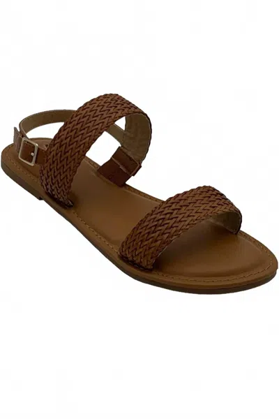 Isaac Mizrahi Live Women's Rosalyn Sandal In Cognac In Brown