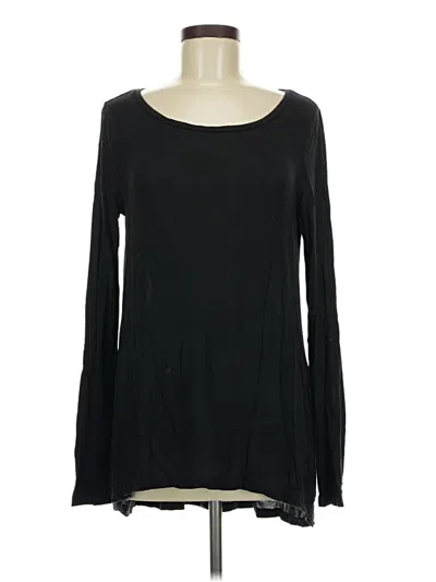 Pre-owned Isaac Mizrahi Long Sleeve T-shirt In Black