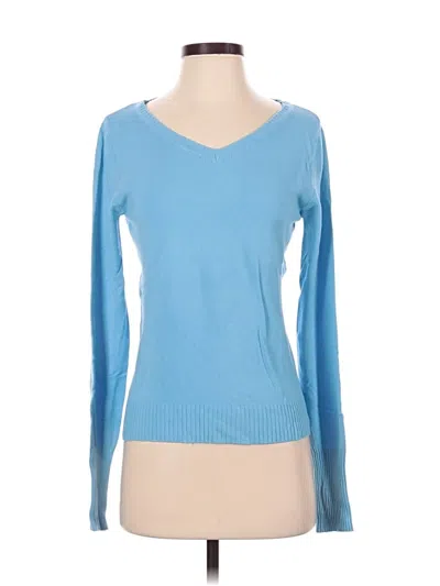 Pre-owned Isaac Mizrahi Long Sleeve T-shirt In Blue
