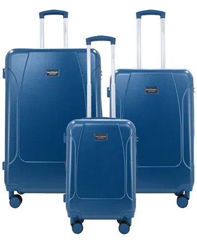 Isaac Mizrahi Luna 3pc Expandable Luggage Set In Blue