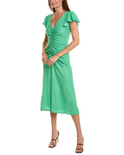Isaac Mizrahi Midi Dress In Green