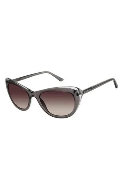 Isaac Mizrahi New York 54mm Cat Eye Sunglasses In Black