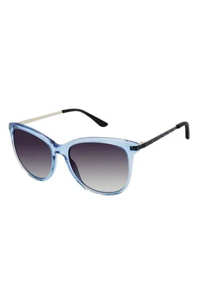 Isaac Mizrahi New York 55mm Square Sunglasses In Gray