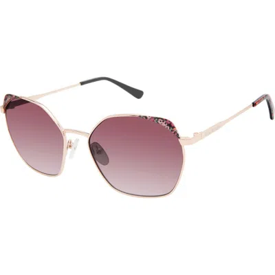 Isaac Mizrahi New York 55mm Square Sunglasses In Gold