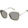 Isaac Mizrahi New York 55mm Square Sunglasses In Green