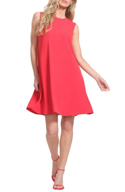 Isaac Mizrahi New York A-line Sleeveless Dress In Red