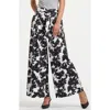Isaac Mizrahi New York Belted Palazzo Pants In Black