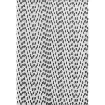 Isaac Mizrahi New York Callum Contemporary Seeing Spots Area Rug In Black