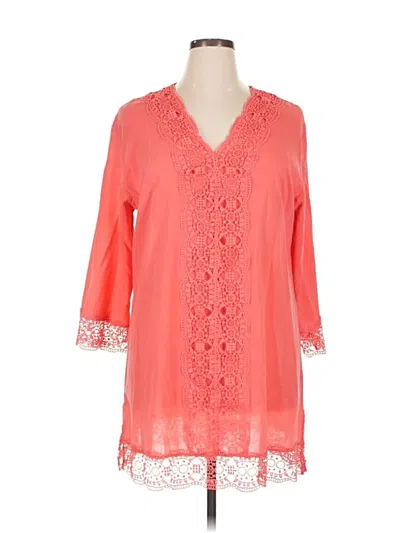 Pre-owned Isaac Mizrahi New York Casual Dress In Orange