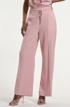 Isaac Mizrahi New York Cotton Chambray Pull-on Pants In Pink